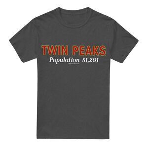 Twin Peaks Unisex Adult Population T-Shirt / Charcoal